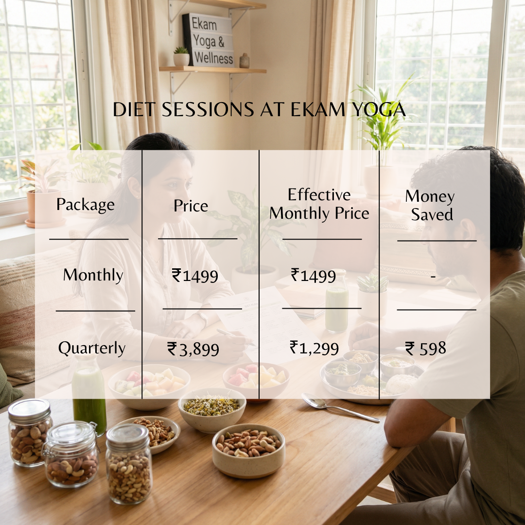 ๐ฅ Diet Sessions at Ekam Yoga