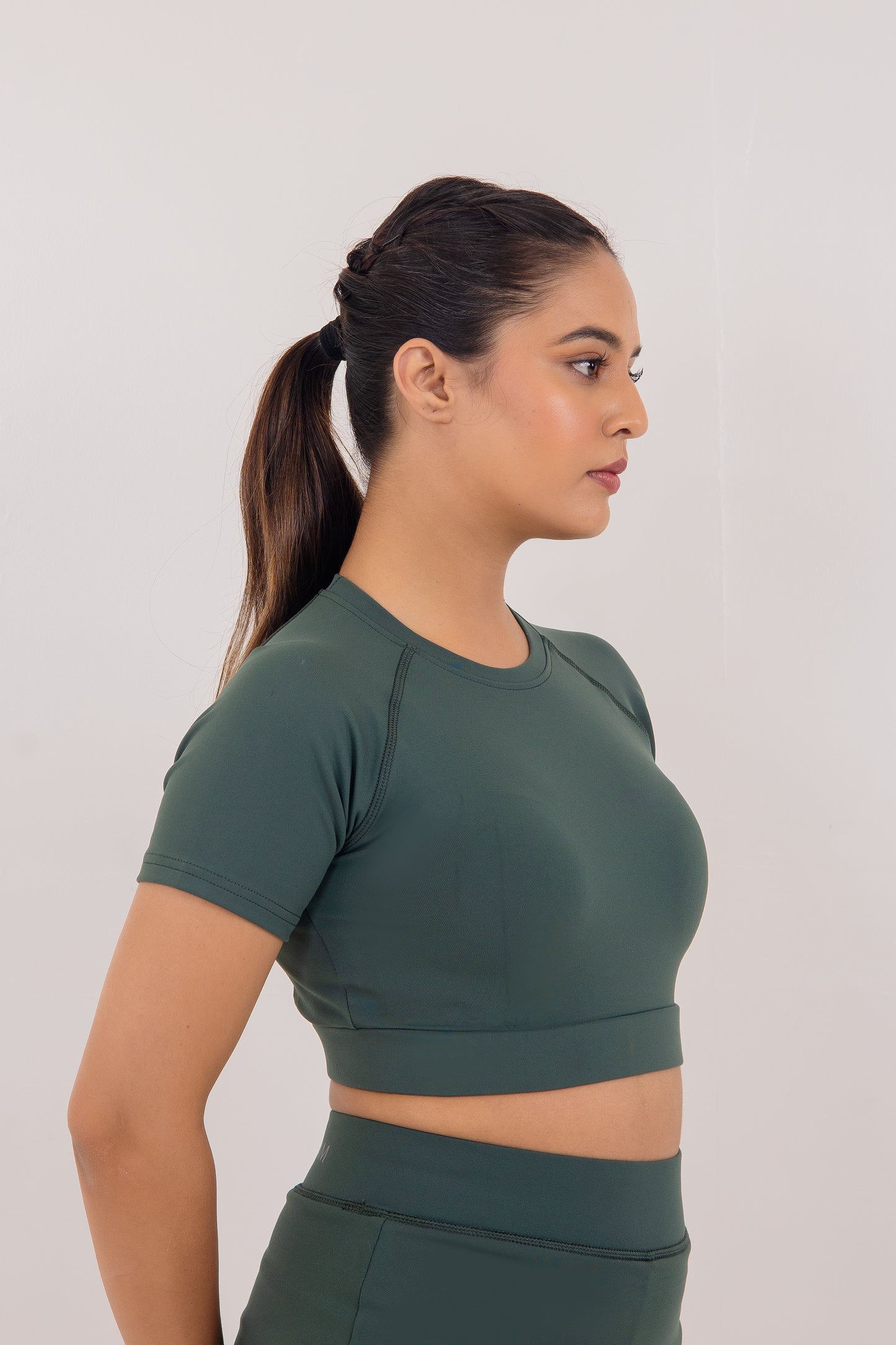 Mint Green Prithvi Crop Top