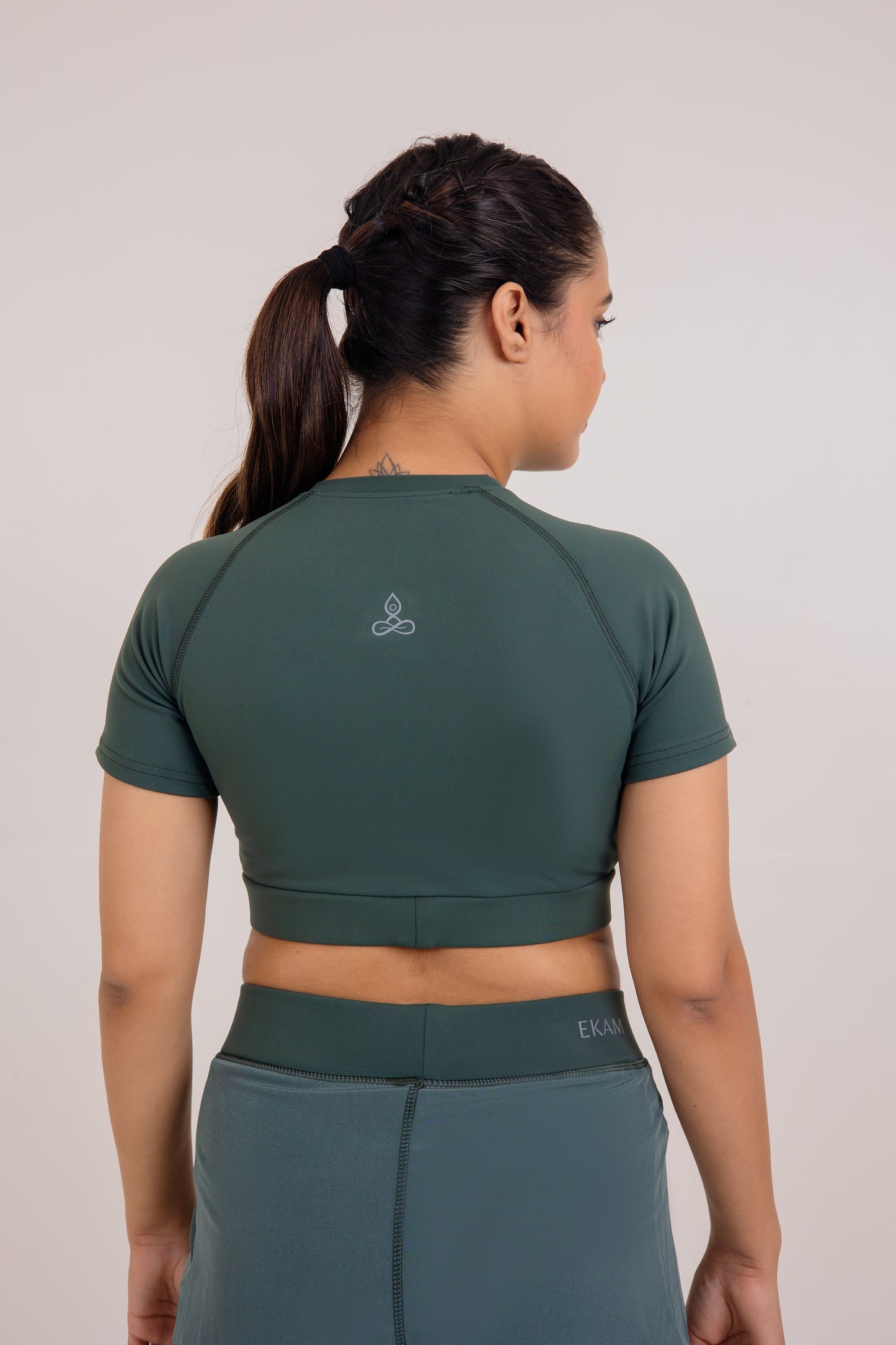 Mint Green Prithvi Crop Top