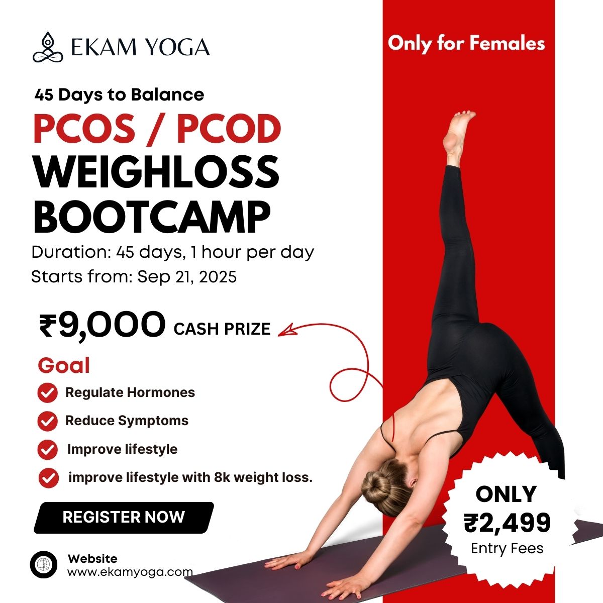 PCOS / PCOD & Weight Loss Bootcamp– Win ₹9000 Cash Prize