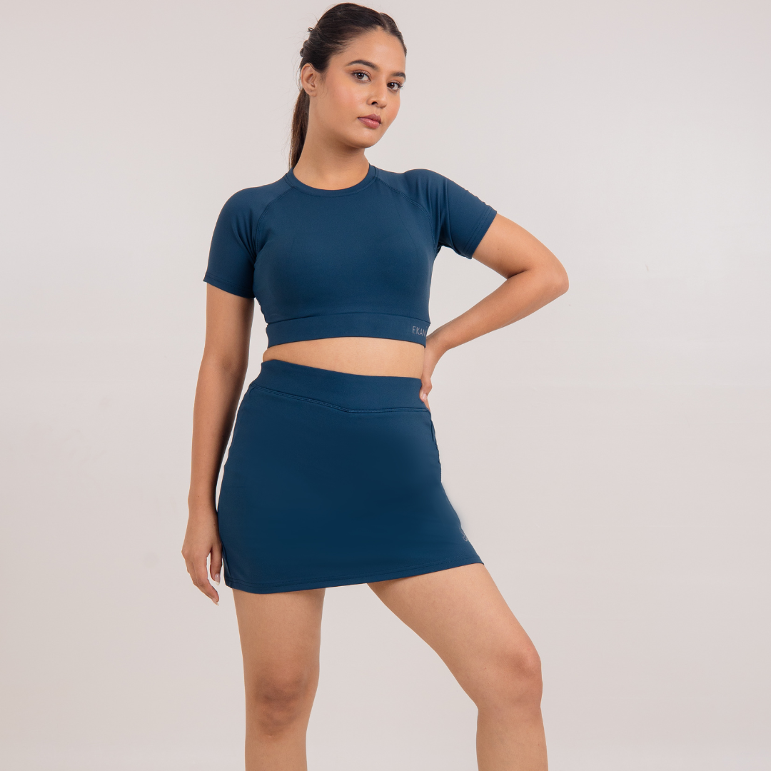 Airforce Blue Chandra Skirt