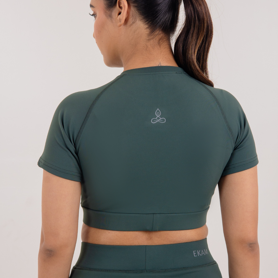Mint Green Prithvi Crop Top